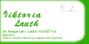 viktoria lauth business card